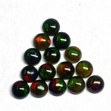 Black opal 10mm round cabochon